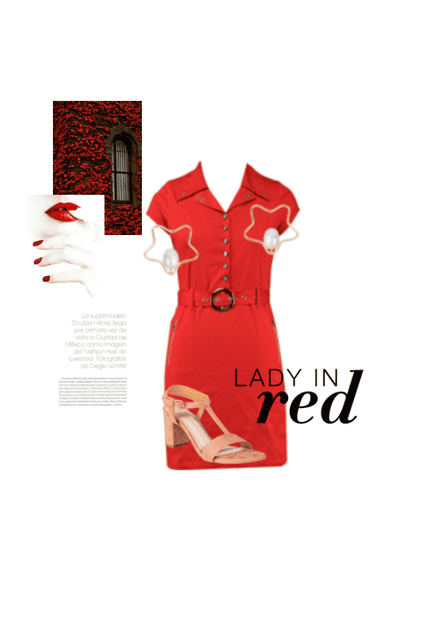 Lady in red