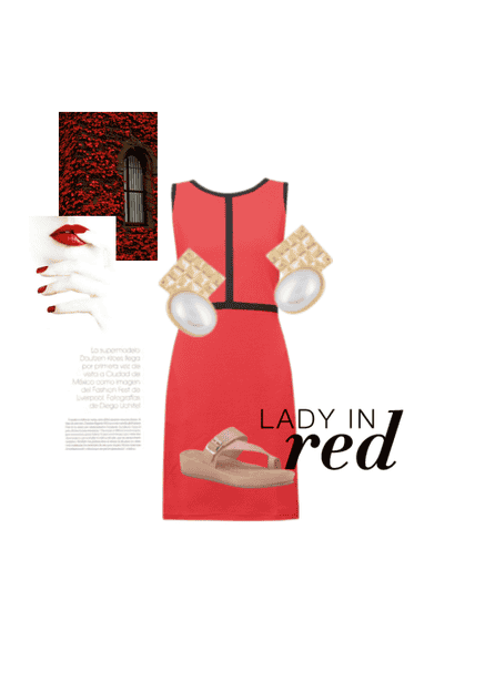 Lady in red