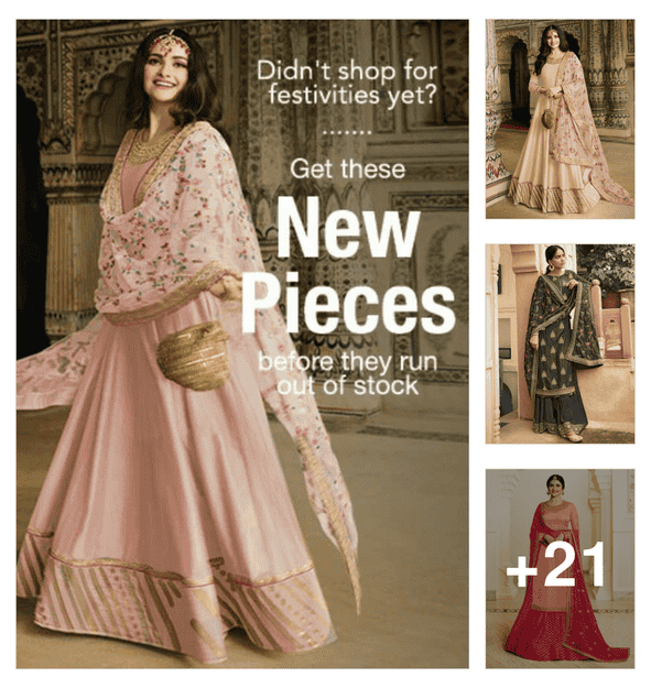 plain white salwar suit online