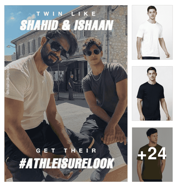 Buy synthetic t shirt for men in India 
