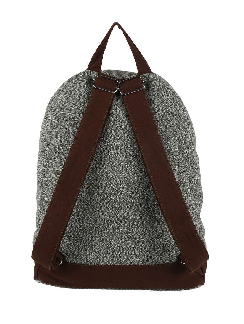 grey polycotton backpack - 10008269 -  Standard Image - 1