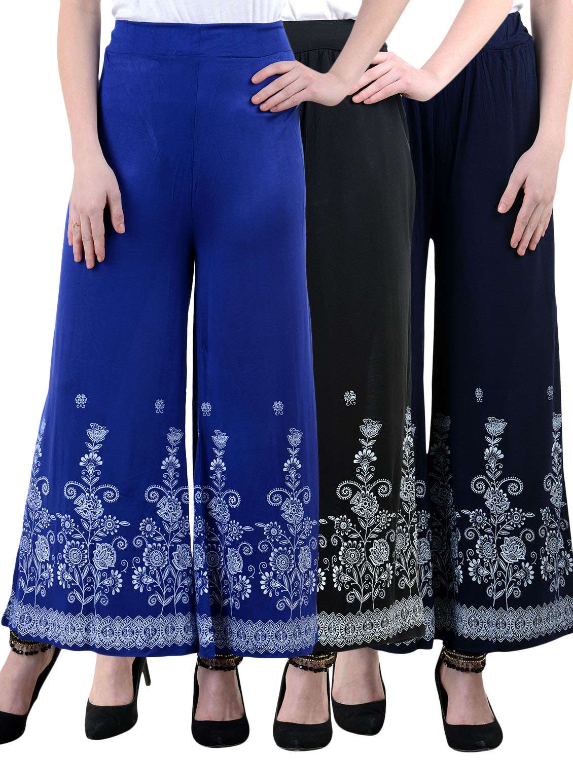 mutli color viscose palazzos