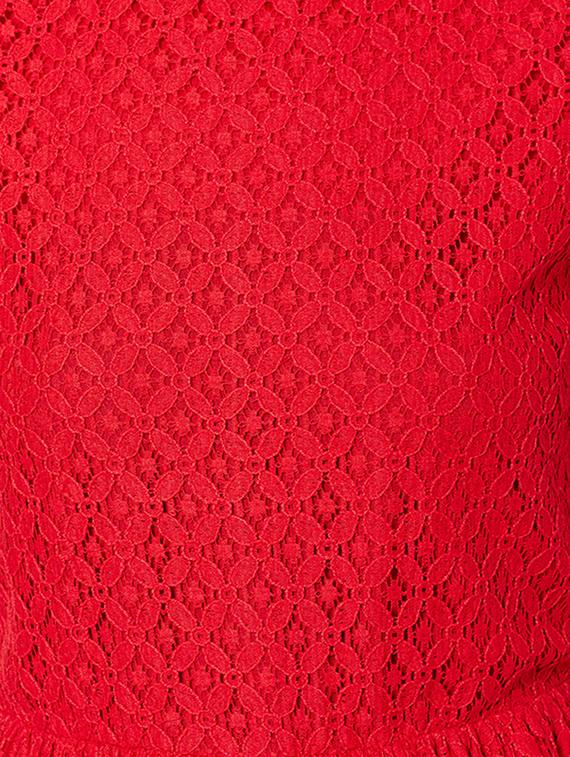 the vanca red nylon lace skater dress - 10016795 - Standard Image - 4