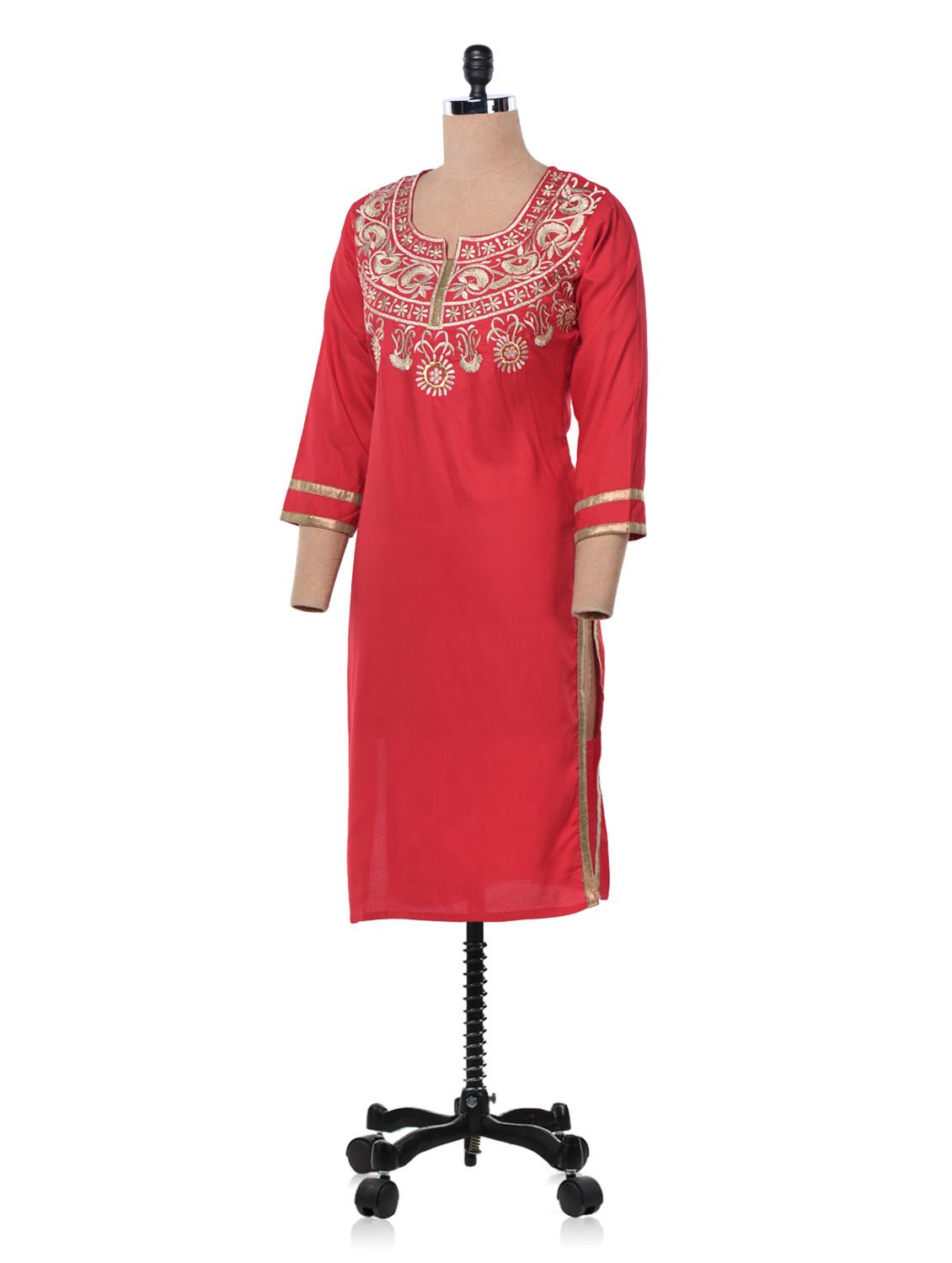 women's straight kurta - 1002127 - Standard Image - 1