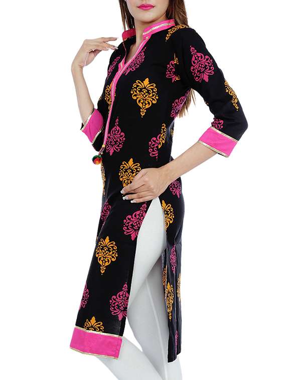 women's straight kurta - 10033957 -  Standard Image - 1