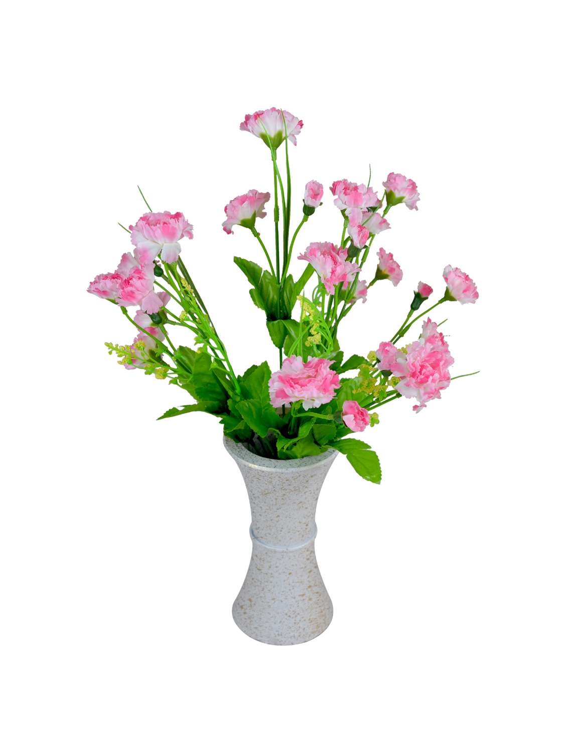 Artificial Carnation Flowers With Designer Pot Style