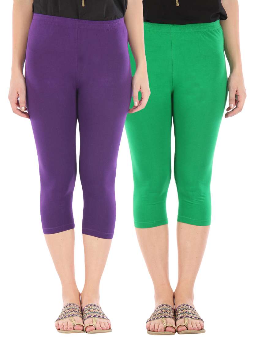 set of 2 capri leggings