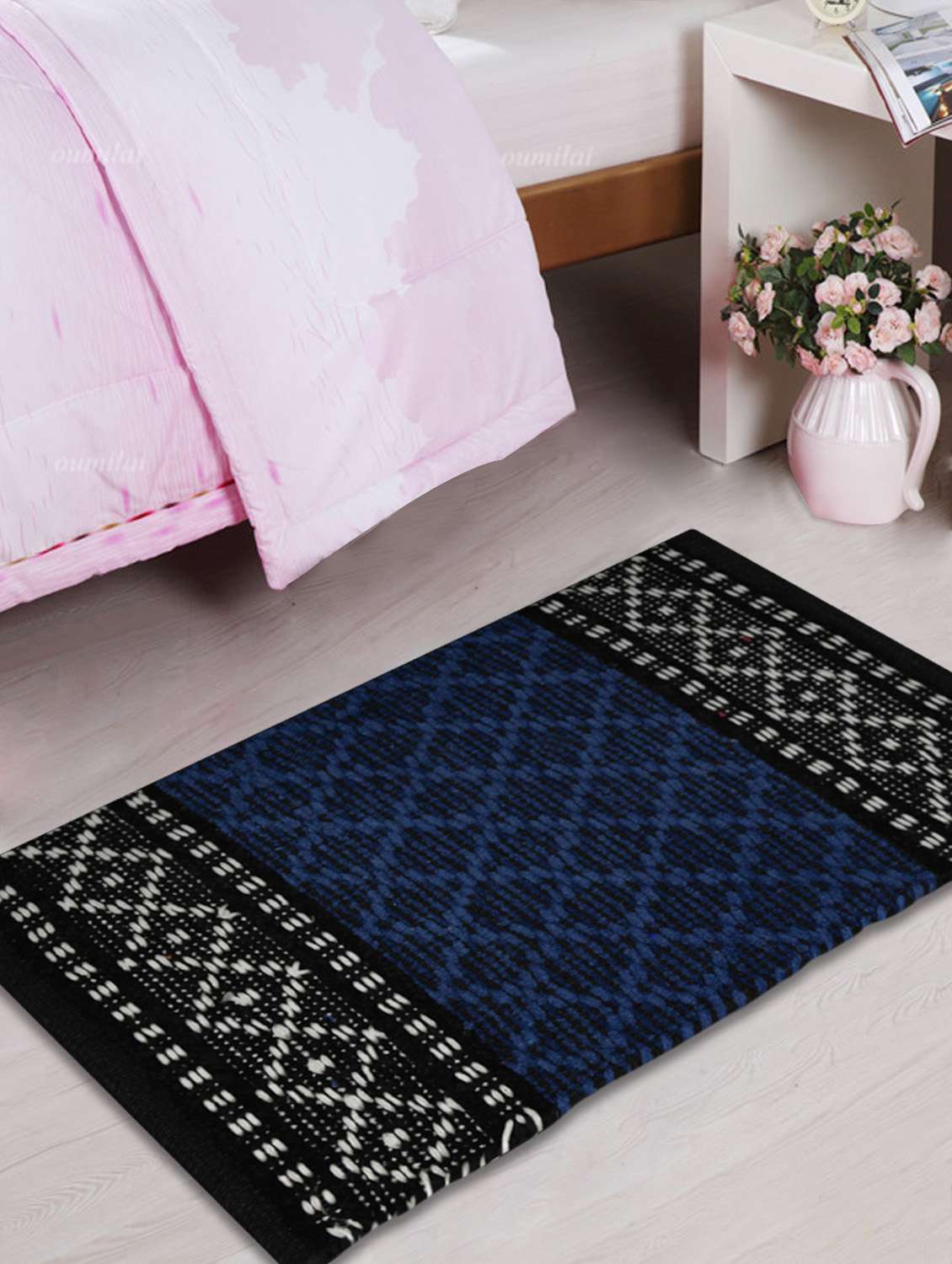 rectangular woven door mat