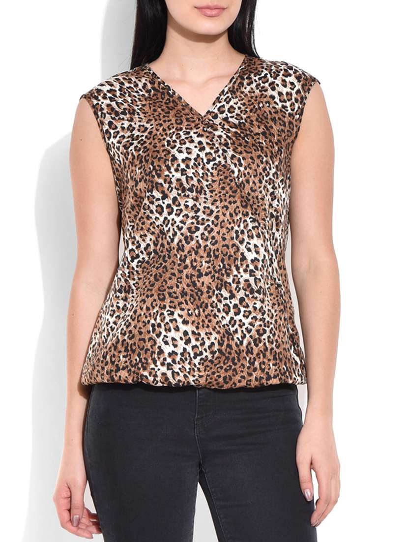 animal print top