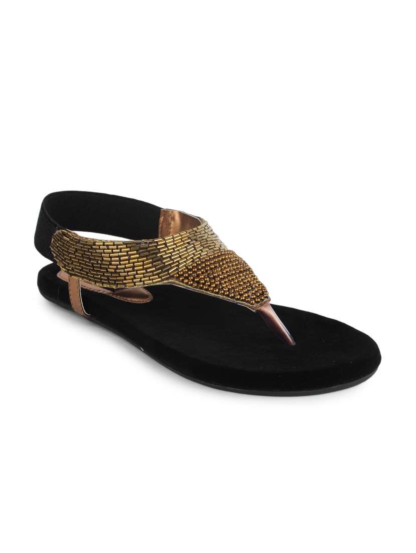 copper  back strap sandals