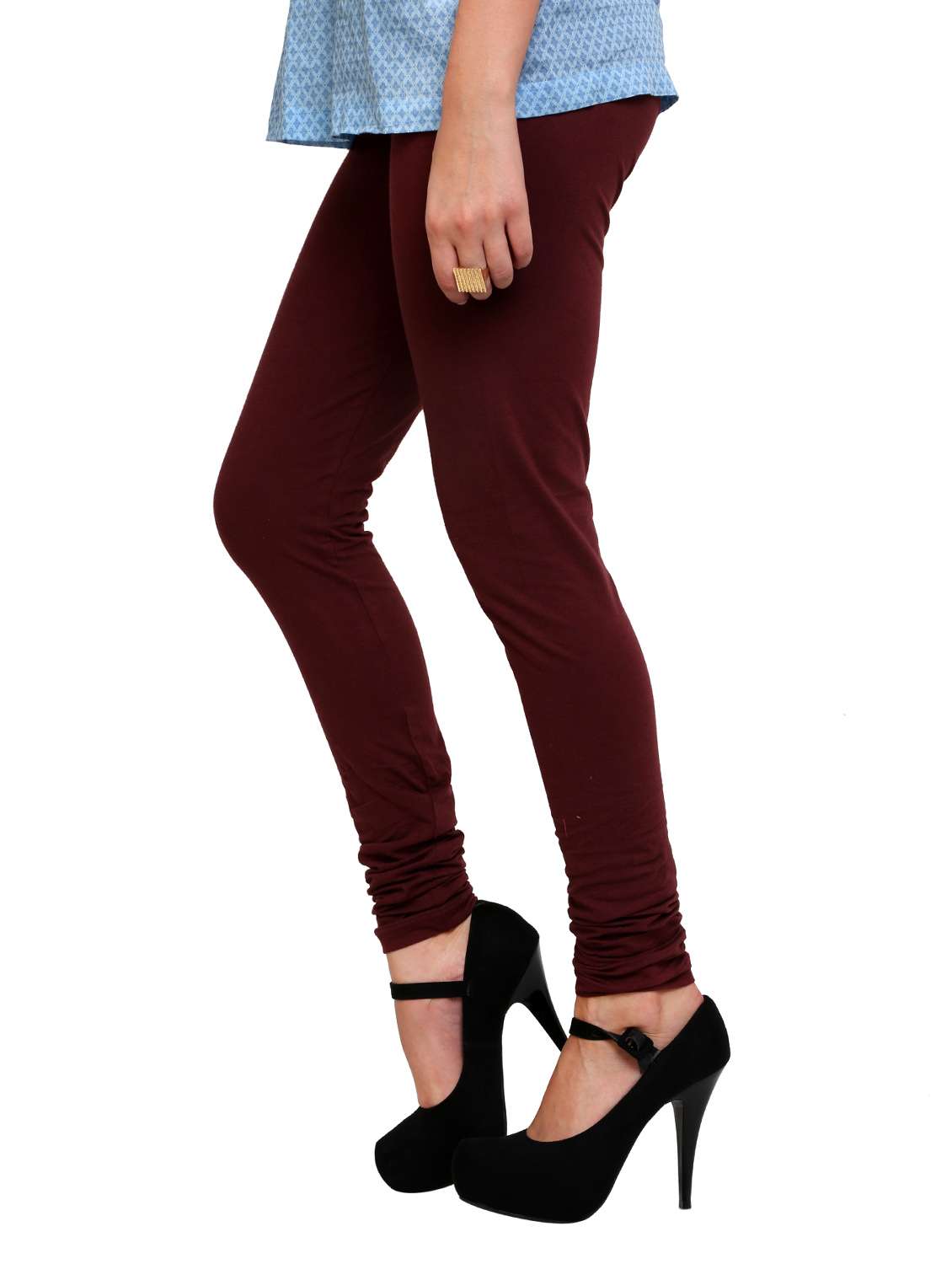 brown cotton leggings - 10229480 -  Standard Image - 1