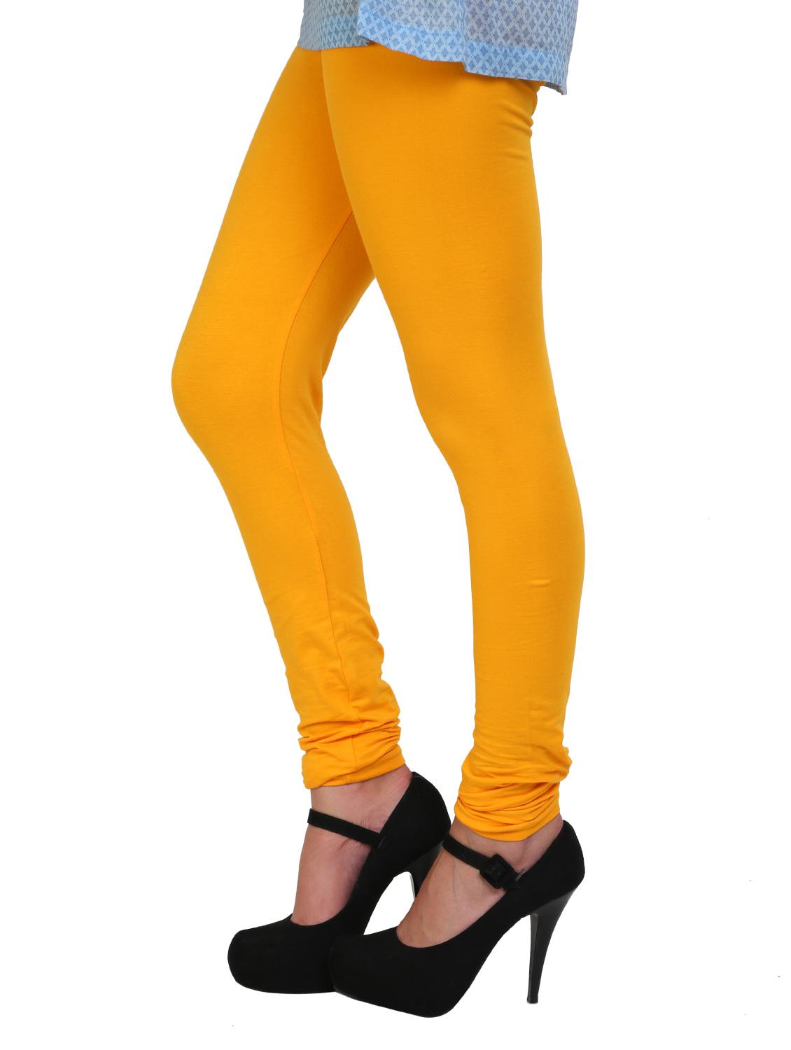 yellow cotton leggings - 10229486 - Standard Image - 1