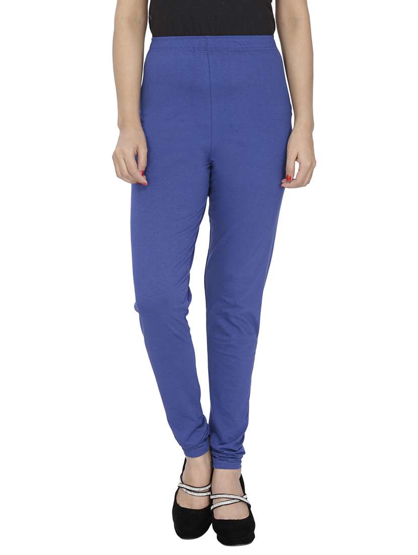 blue cotton leggings