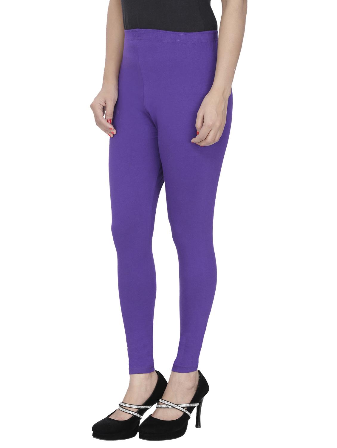 purple cotton leggings - 10229628 -  Standard Image - 1