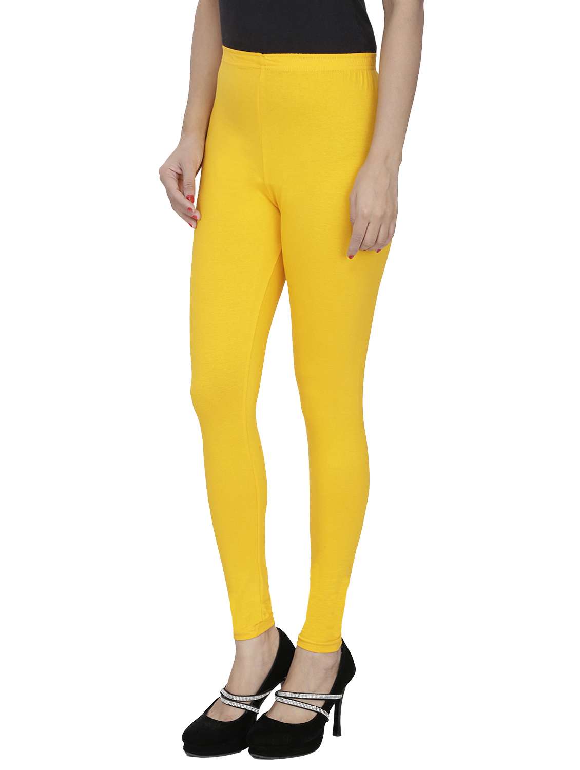yellow cotton leggings - 10229639 -  Standard Image - 1