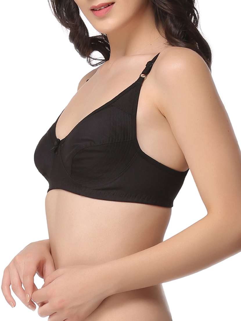 bow patch solid bra  - 10232765 -  Standard Image - 1