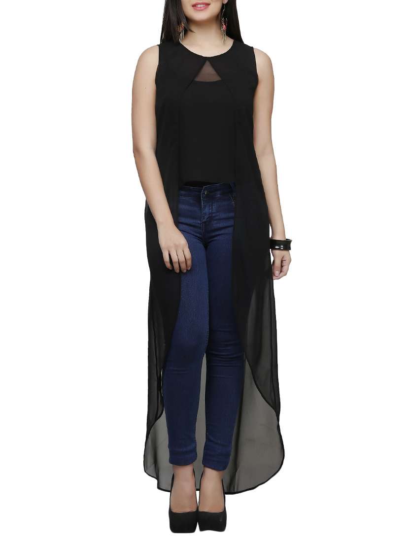 round neck asymmetric tunic