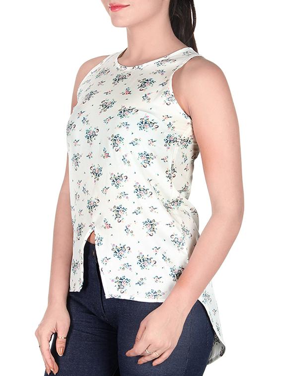 women's asymmetric round neck top - 10342820 - Standard Image - 1