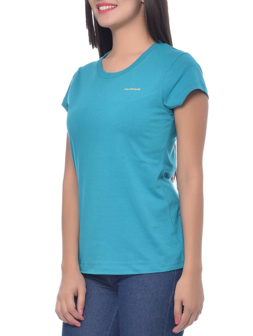 turq cotton regular tshirt - 10346475 - Standard Image - 1