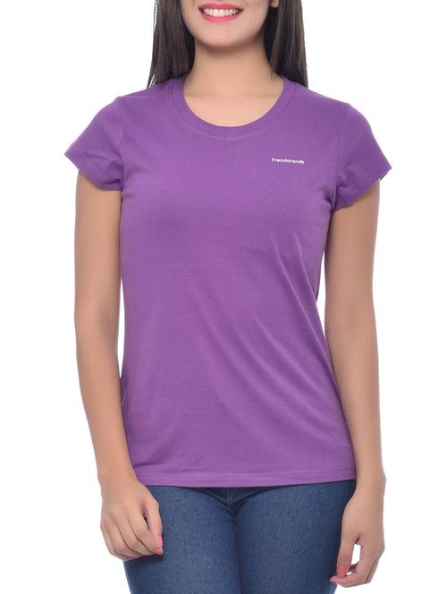purple cotton tee - 10346479 - Standard Image - 0