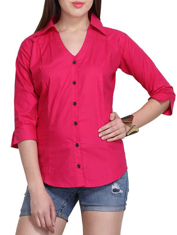 pink cotton shirt