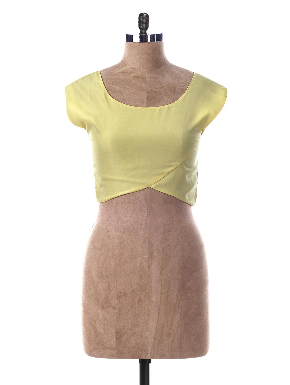 Round Neck Short Sleeve Crop Top - Miss Chase