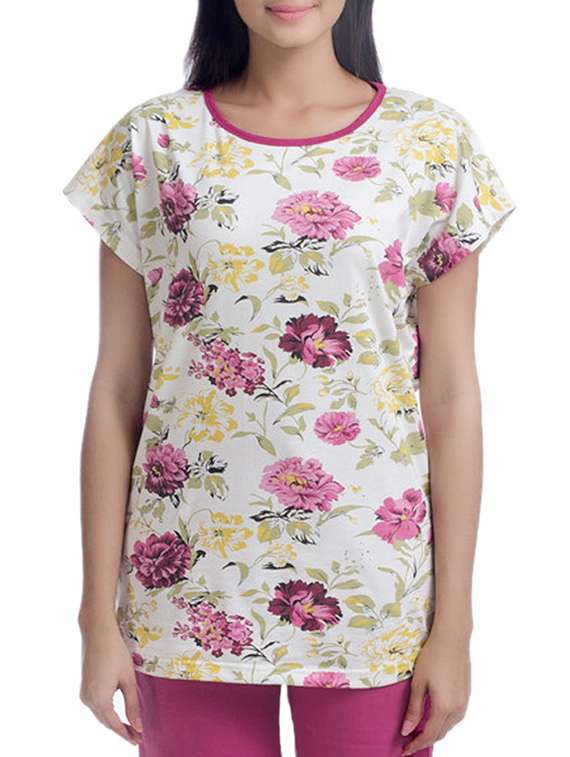 white cotton regular top