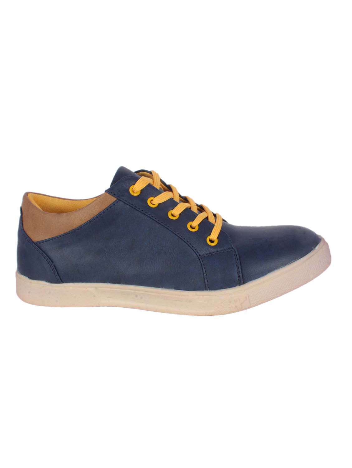 blue leatherette sneakers - 10383213 - Standard Image - 1