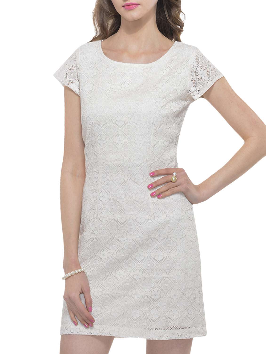 a luv ya  cotton lace shift dress