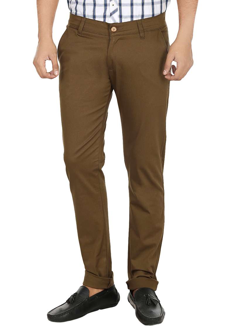 green cotton chinos