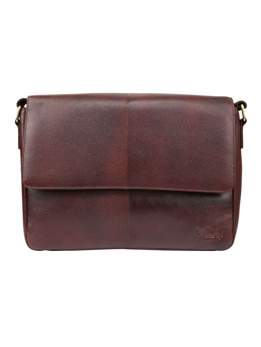 maroon leather laptop bag