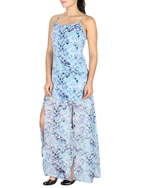 women's fit & flare abstract dress - 10443718 -  Standard Image - 1