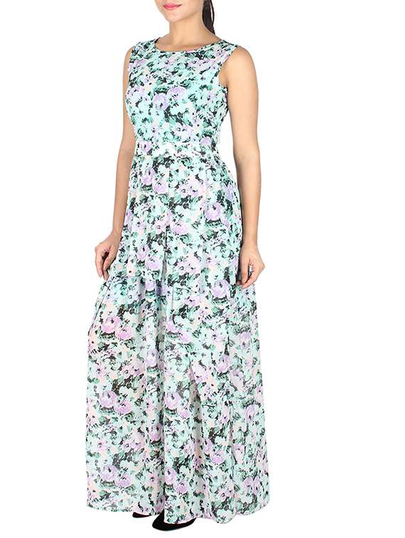 women's fit & flare floral dress - 10443720 -  Standard Image - 1