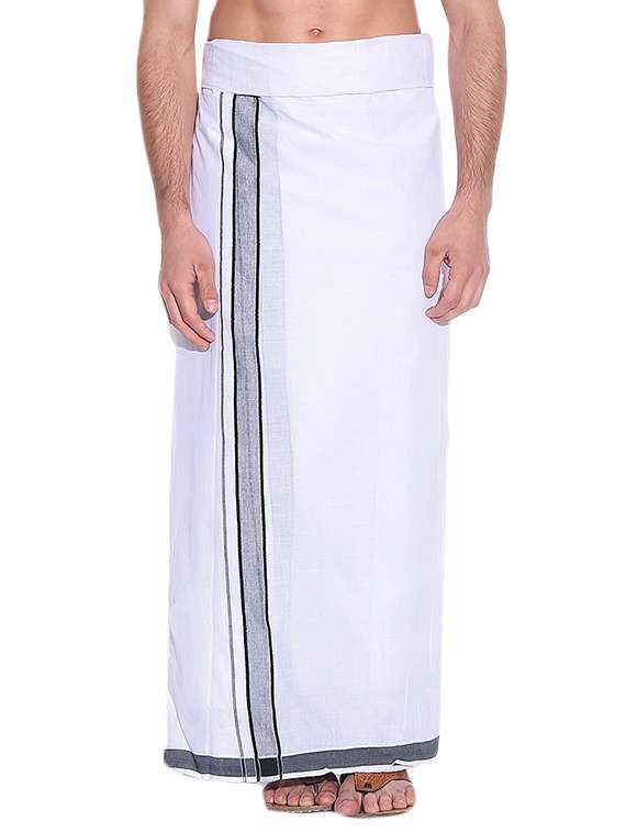 white cotton lungi
