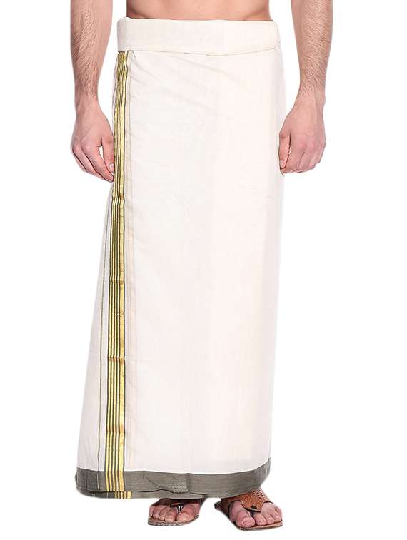 cream cotton lungi