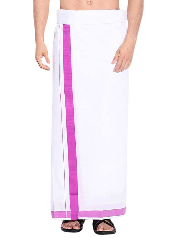 white cotton lungi