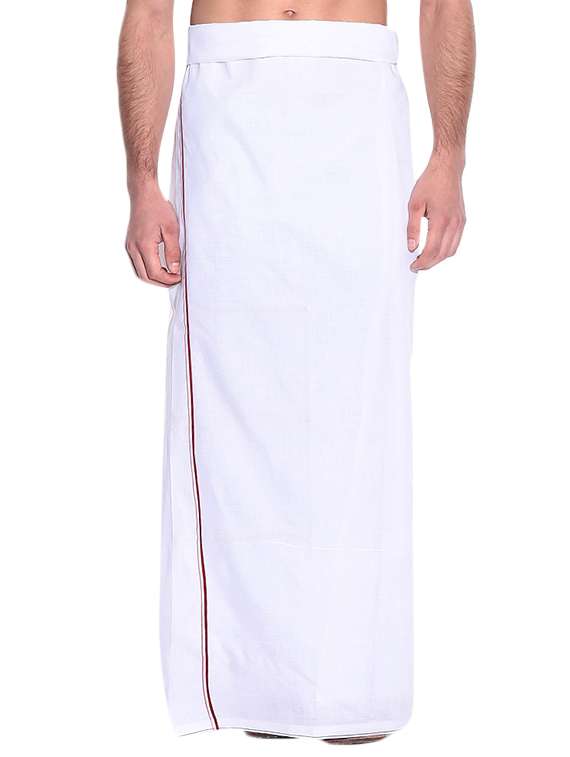 white cotton lungi