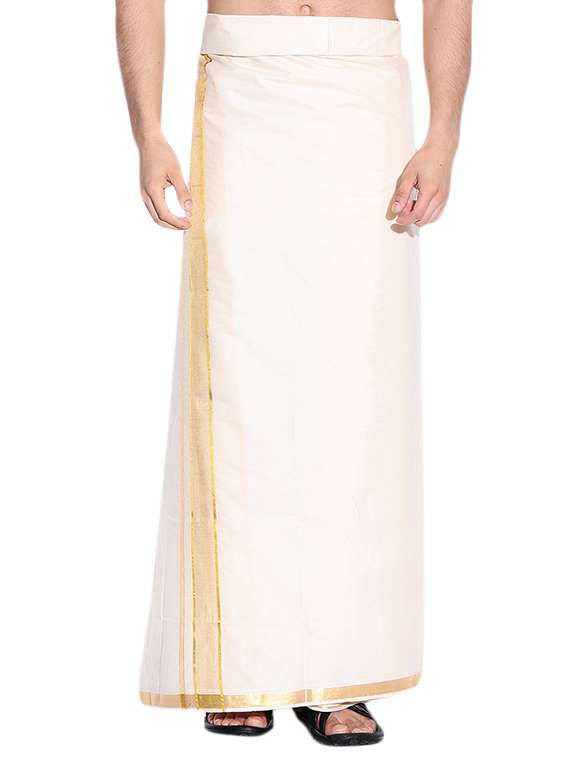white cotton lungi
