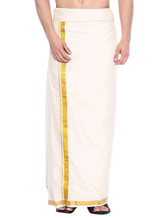 cream cotton lungi