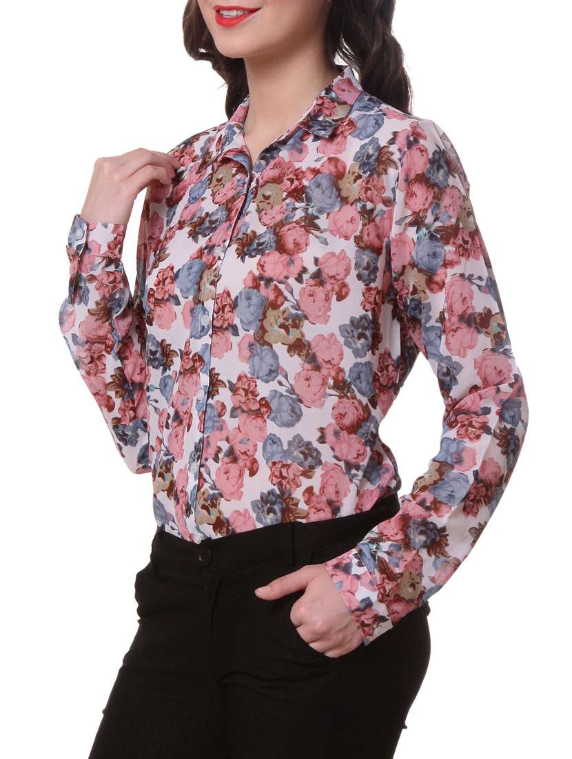 floral printed full sleeve shirt - 1046604 -  Standard Image - 1