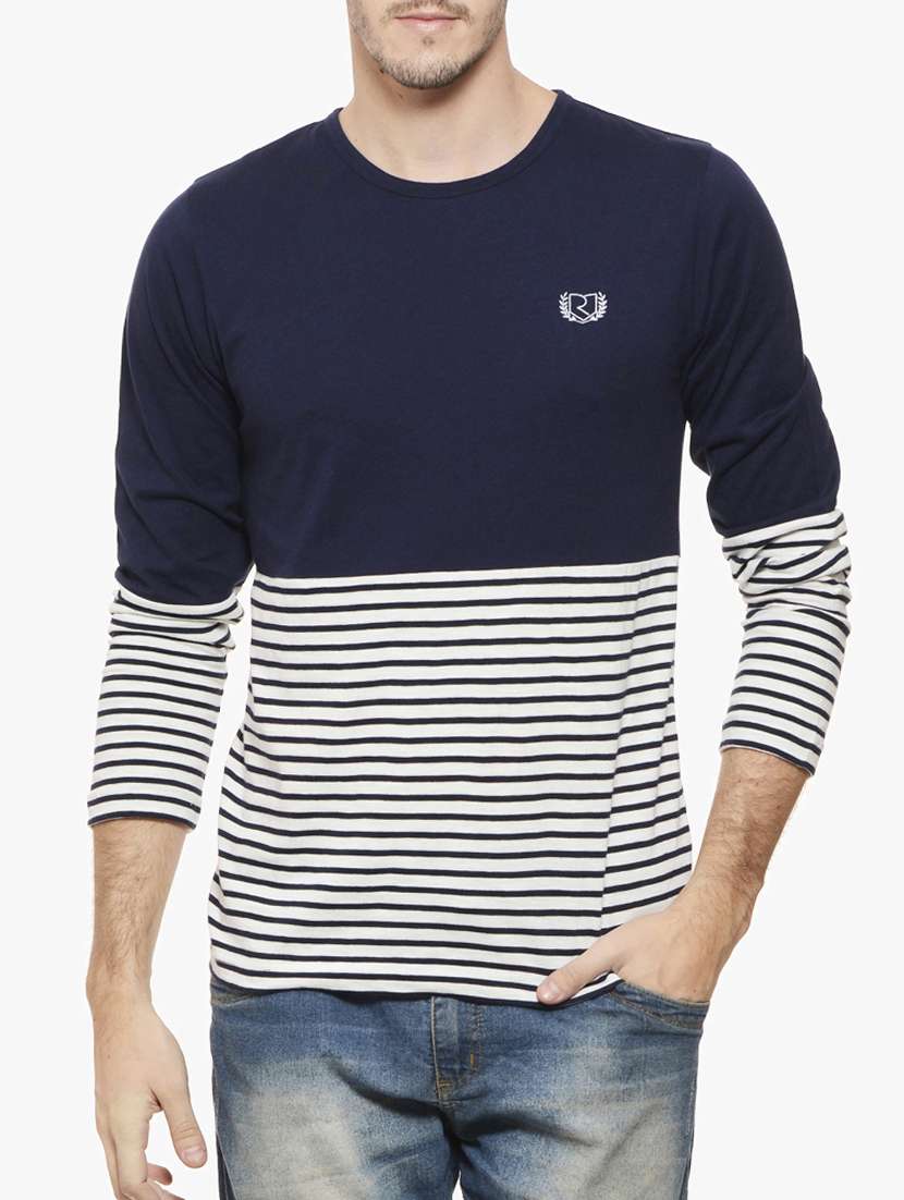 navy blue cotton t-shirt