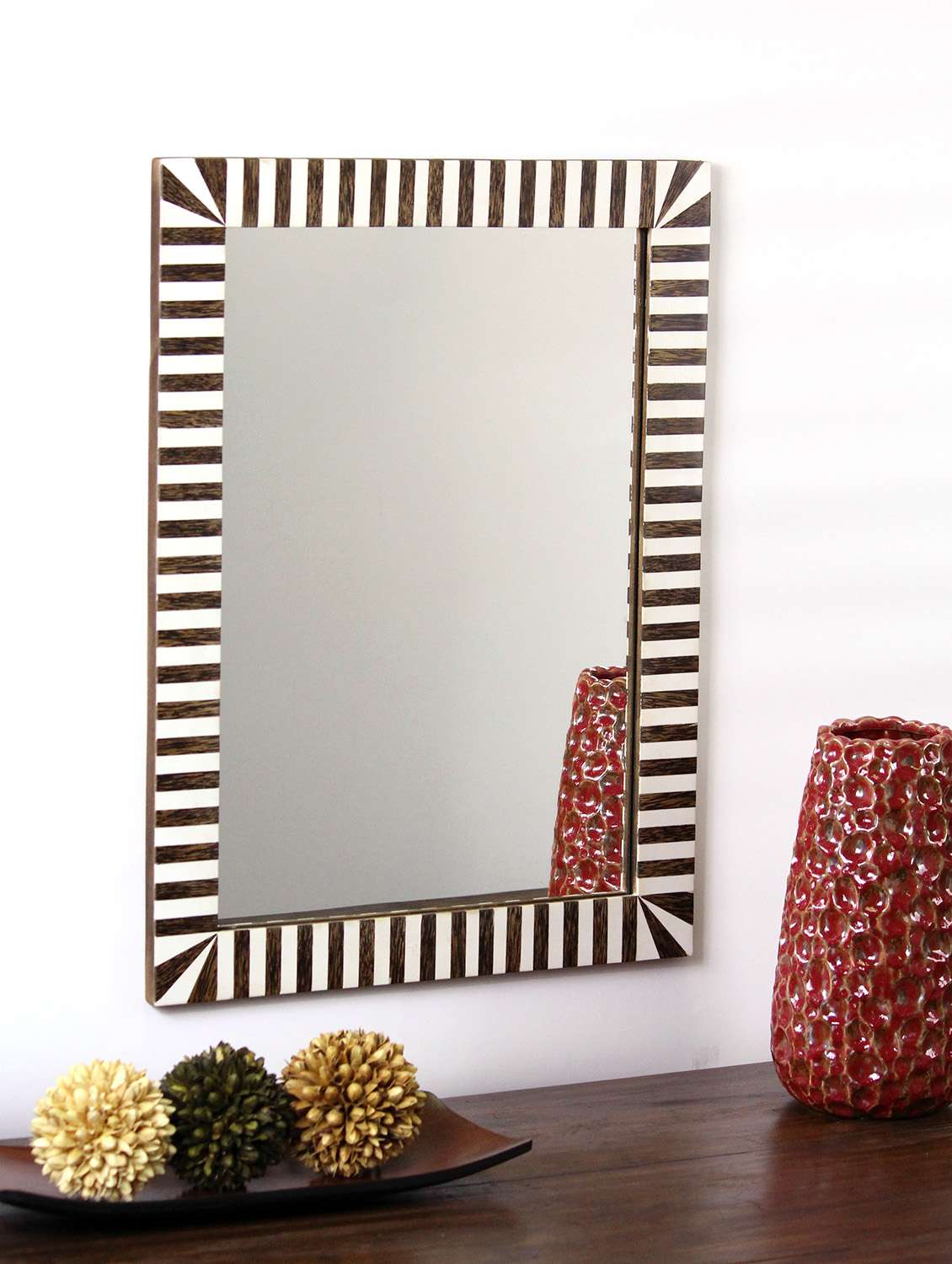 hosley decorative zebra design  wall mirror
