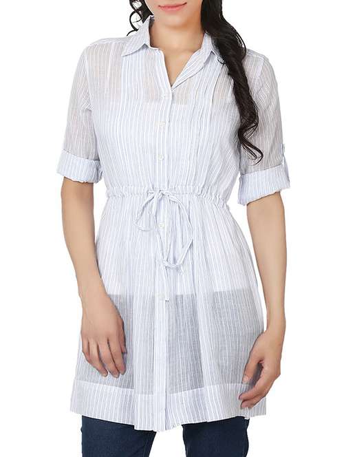 white cotton others tunic - 10513961 -  Standard Image - 0
