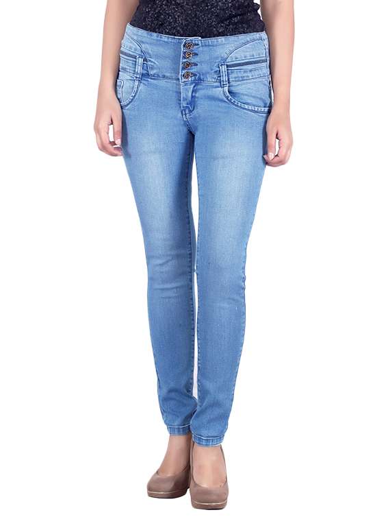 light blue cotton jeans