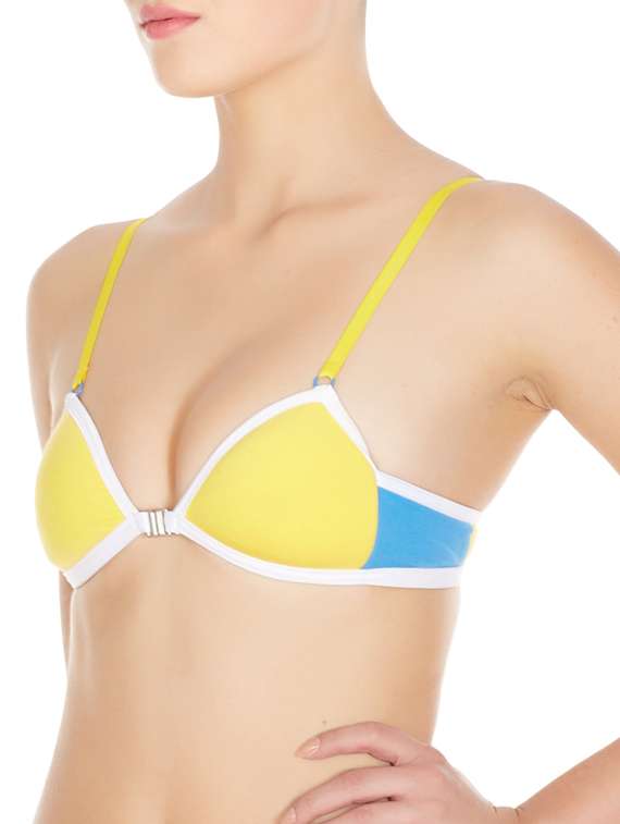 yellow cotton bra - 10524037 -  Standard Image - 1