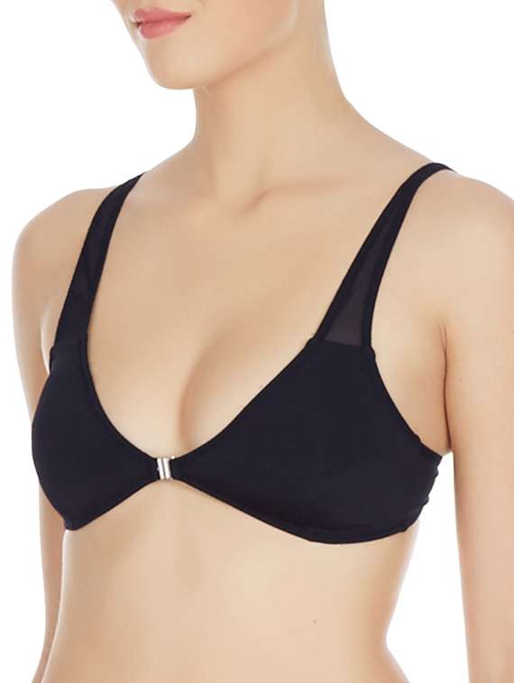 black polyester bra - 10524085 -  Standard Image - 1