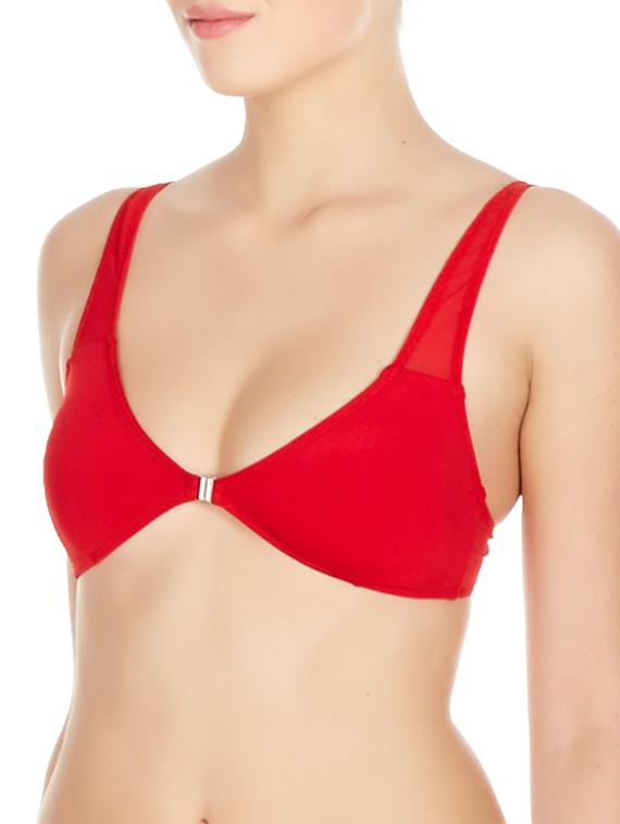 red polyester bra - 10524087 - Standard Image - 1