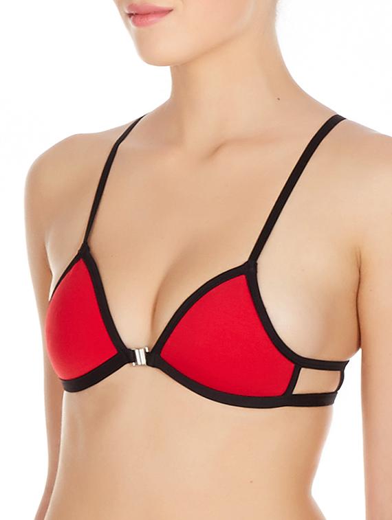 red front open bra bra - 10524105 - Standard Image - 1