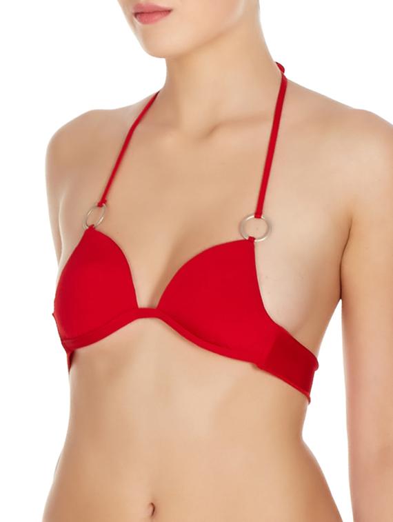 red polyester bra - 10524129 - Standard Image - 1