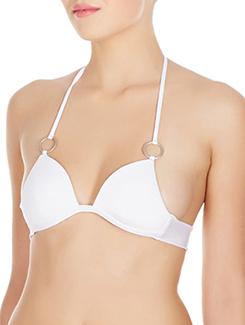 white polyester bra - 10524130 - Standard Image - 1